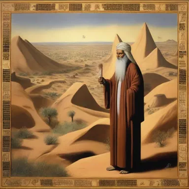 The painting depicted a prophet with telegnosis, able to see and understand events happening in faraway lands.