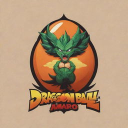 Design a logo inspired by Dragon Ball featuring the name 'Amaro Carvallo'. Incorporate elements such as Dragon Balls and the signature art style.