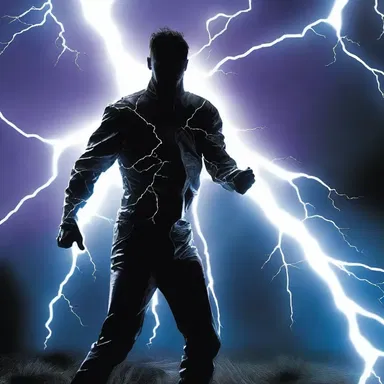 In the science fiction novel, the protagonist discovers a powerful light source that can emit lightning bolts.