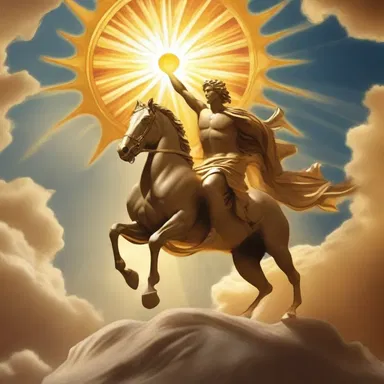 According to Greek mythology, the Sun god Helios was the ultimate light source, guiding the chariot of the sun across the sky every day.