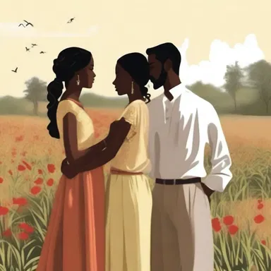The novel portrays a passionate love story between two hominal protagonists, capturing the essence of their bond and connection.