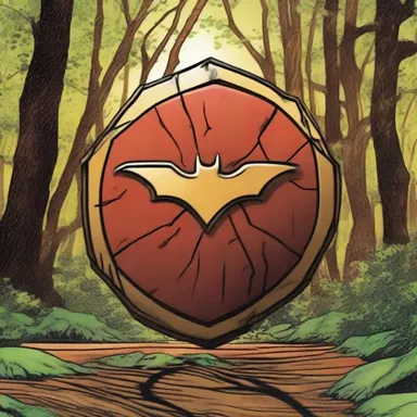 In the comic book series, the superhero's powerful shield was crafted from rare briarwood found deep in the mystical forest.