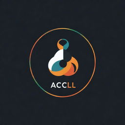 Create a graphic design featuring the team name 'Acl'. The design should visually represent the disciplines of programming in Python, C++, and JavaScript but not Java or Web Design, along with Excel, PowerPoint, and Word capabilities. The design itself should be suited for presentations, spreadsheets, and research documentation.