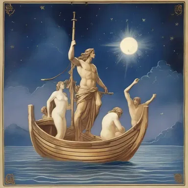 According to Greek mythology, the gods fashioned the stars into a reseau to guide sailors at night.