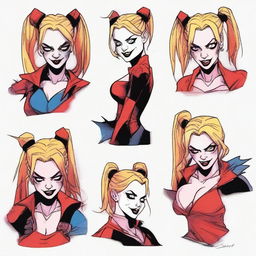 Generate an image of Harley Quinn in a Dungeons & Dragons scenario