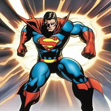 The superhero's powers were so strong that he created a churning vortex of energy to defeat the villain.