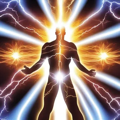 The power of current electricity was compared to the divine energy flowing through all living beings.