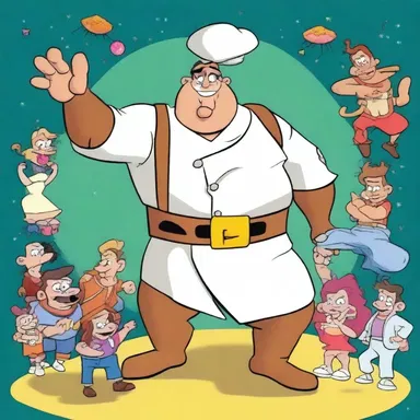 In the animated series, the character would often shout out phrases like 'Geronimo!' or 'To infinity and beyond!'