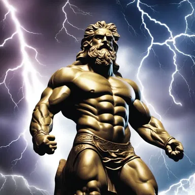In Greek mythology, Zeus would shout out thunderbolts from the sky to demonstrate his power.