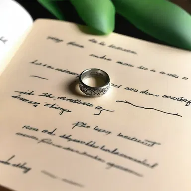 In the love letter, he used an interrobang to express his joyful surprise when proposing to his partner.