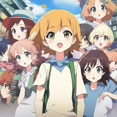 The main character in the anime series had a catchphrase ending with an interrobang, reflecting their constant state of curiosity and excitement.