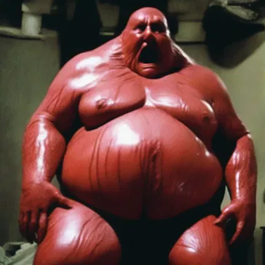 The horror movie featured a turgid bloated body that frightened the audience.