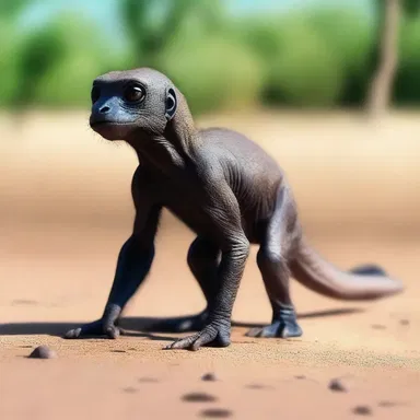 During the early stages of evolution, some creatures were eyeless as they adapted to their surroundings.