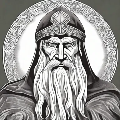 According to Norse mythology, Odin sacrificed his eye to gain wisdom, leaving him eyeless in one eye.