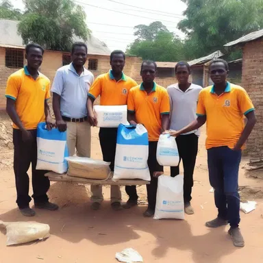During the short-term mission, the volunteers provided aid to the local community.