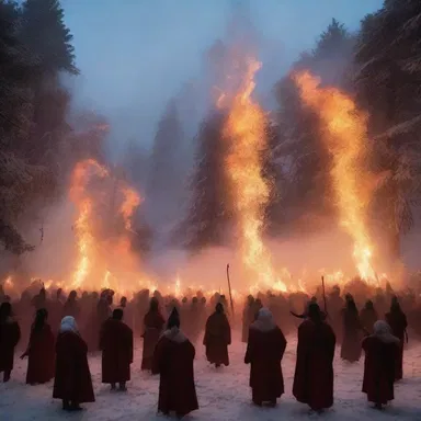 In the magical realm of Elaria, the arrival of unseasonable snowfall during midsummer disrupted the annual Fire Festival.