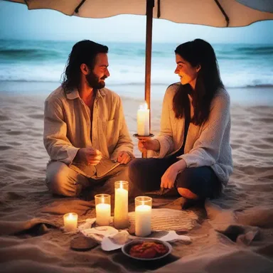 Sarah had planned a romantic beach picnic for her anniversary, but the unseasonable rain turned it into a cozy indoor candlelit dinner instead.