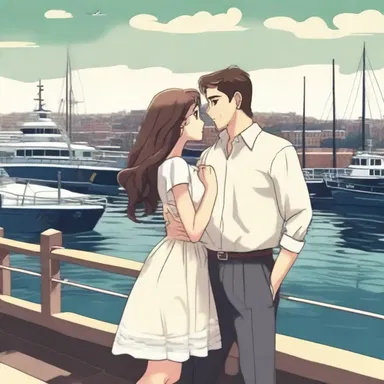 The young couple met at the port where the dock-walloper was laboring, and their love story began against the backdrop of the busy port.