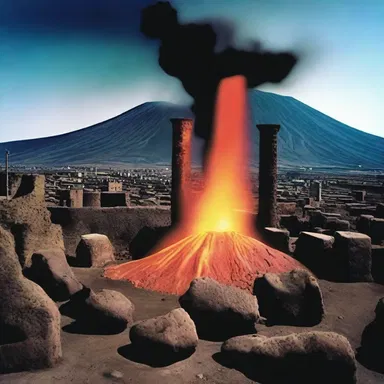 The notorious volcanic eruption of Mount Vesuvius in AD 79 buried the ancient city of Pompeii, leaving behind a preserved lamper eel fossil in the ashes.