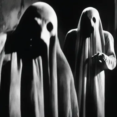 The silver screen came alive with frightening images of monsters and ghosts in the horror movie.