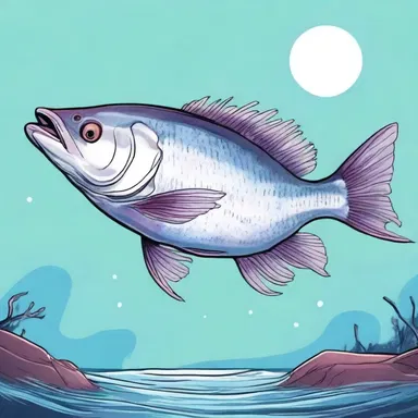 In the magical world of Mira, the sea bass is a powerful creature used by wizards as a means of transportation.