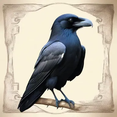 According to Greek mythology, the caw of a raven was believed to be a message from the gods, foretelling imminent danger.