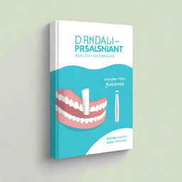 Create a modern and clean design for a book cover related to dental treatment