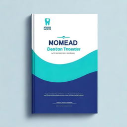 Create a modern and clean design for a book cover related to dental treatment