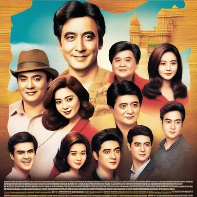 The poster displayed the likeness of the actors, inviting people to watch the movie.