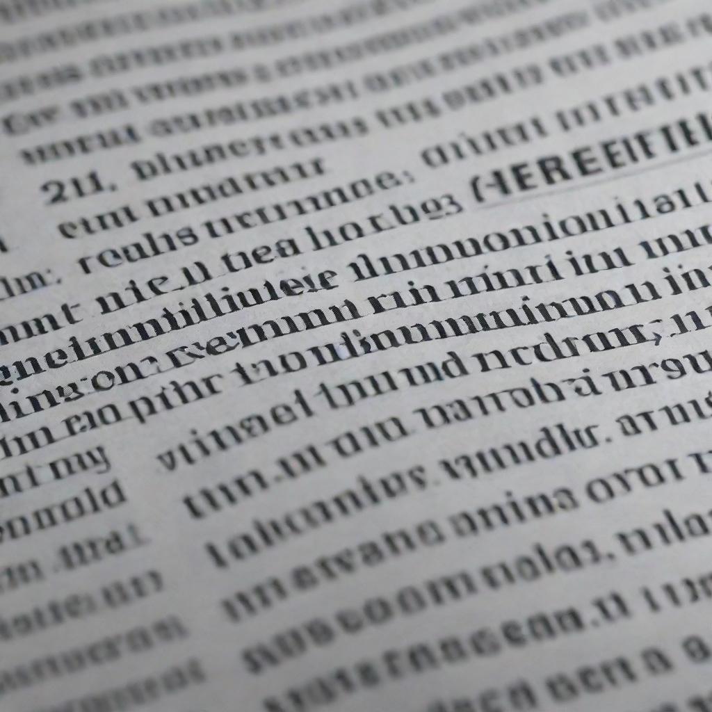 An up-close view of a newspaper with a range of grammatical symbols clearly visible in the print