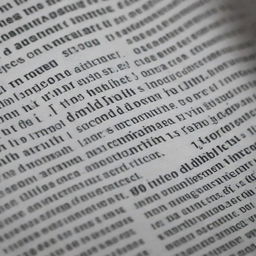 An up-close view of a newspaper with a range of grammatical symbols clearly visible in the print