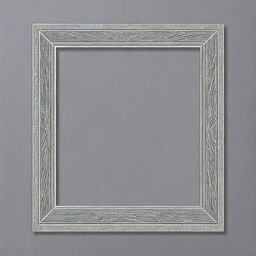 A minimalist, elegant vector drawing of a thin one-line picture frame, silver in color, adorned with sparkling jewels, in a neo art deco style