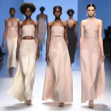 The designer's new collection showcases a fusion of art and fashion, with garments that are not only stylish but also belletristic, expressing femininity and grace.