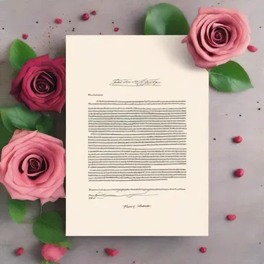 This poetic love letter, filled with heartfelt expressions and elegant prose, is a prime example of belletristic writing in the context of romance.