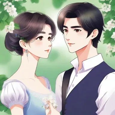 In the romantic novel, the eldest sister falls in love with a dashing and charming young man.