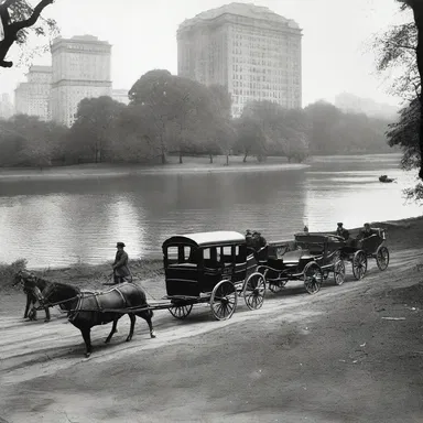 During the construction of New York City's Central Park in the mid-19th century, safety islands were first introduced to separate carriages and pedestrians.