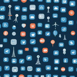 A high-resolution cover photo featuring modern telecommunication icons, such as satellites, cell towers, and smartphones, meshed with a professional business background suitable for a LinkedIn profile.