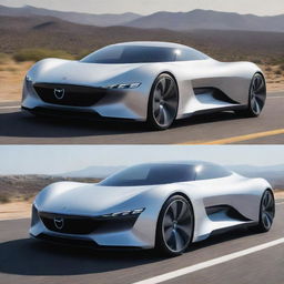 Futuristic cars with sleek designs, innovative technology features, and emission-free propulsion systems.