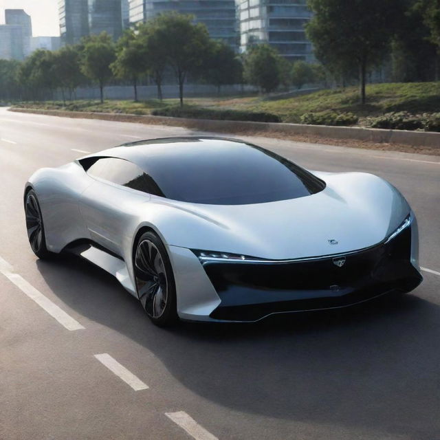 Futuristic cars with sleek designs, innovative technology features, and emission-free propulsion systems.