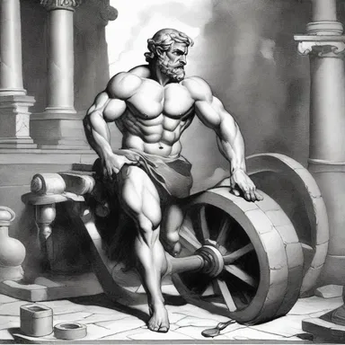 According to Greek mythology, Hephaestus, the god of blacksmiths, was often depicted as an auto-mechanic who crafted mythical chariots for the gods.