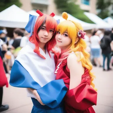 In the festive atmosphere of the anime convention, fans dressed up as their favorite characters and celebrated their love for anime.