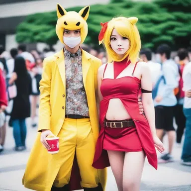 In the festive atmosphere of the anime convention, fans dressed up as their favorite characters and celebrated their love for anime.