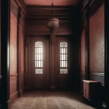 In the eerie old mansion, the protagonist discovers a hidden room filled with canes made of malacca, each associated with a dark and mysterious past.