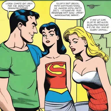 The comic strip cleverly desexualized the typical superhero narrative by depicting the characters as friends rather than romantic partners.