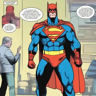 In the comic, the superhero quickly undresses to reveal their secret identity.