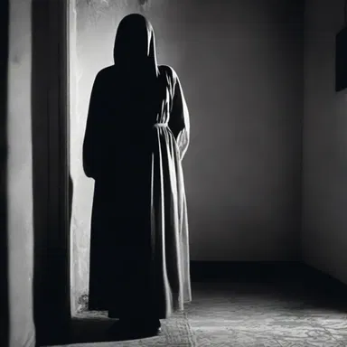 In the horror film, the eerie presence compelled the protagonist to undress against their will.