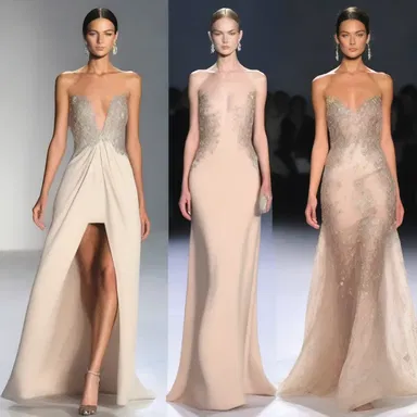 The fashion designer showcased a collection of elegant evening gowns that were easy to undress from.