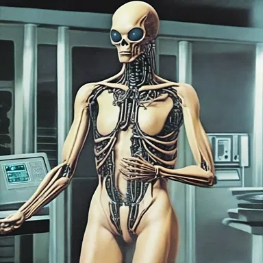 In the science fiction novel, the aliens had a special machine that instantly undressed humans for examination.