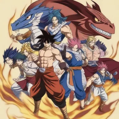 The anime series 'Fairy Tail' features powerful dragon wizards known as Dragon Slayers.