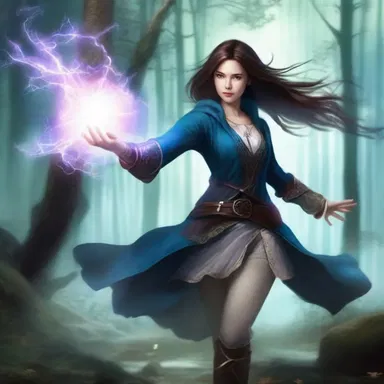 In the magical realm of the fantasy novel, the protagonist uses her powers to push back the evil forces and restore peace.